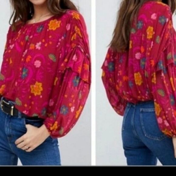 Free People WildFlower Honey Top Size xSmall - Picture 2 of 6